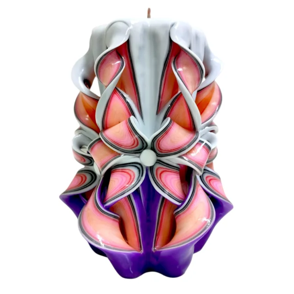 FACET Major — Lumânare decorativă sculptată PREMIUM, Vortex Opulent — detaliu 3 FACET Major — Lumânare decorativă sculptată PREMIUM, Vortex Opulent — detaliu 3