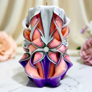 FACET Major — Lumânare decorativă sculptată PREMIUM, Vortex Opulent — detaliu 2 FACET Major — Lumânare decorativă sculptată PREMIUM, Vortex Opulent — detaliu 2