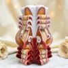 EMBLEM Major — Lumânare decorativă sculptată PREMIUM, Mahogany Reserve — detaliu 2