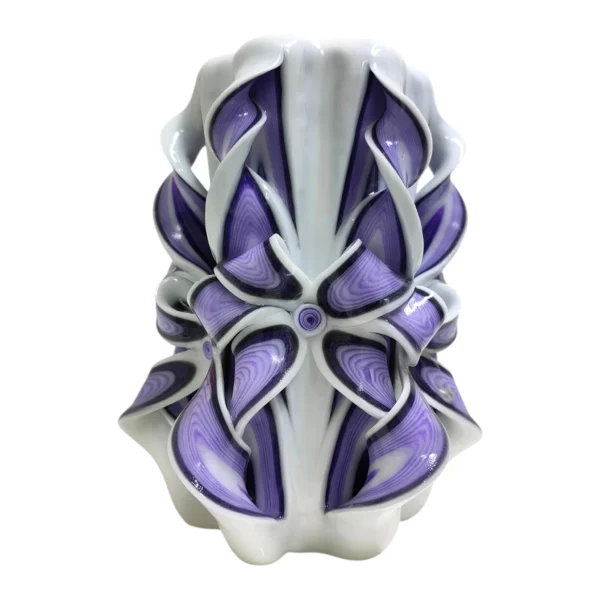 FACET Major — Lumânare decorativă sculptată PREMIUM, Royal Orchid — detaliu 2 FACET Major — Lumânare decorativă sculptată PREMIUM, Royal Orchid — detaliu 2