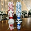 DUALIS — Set 2 lumanari nunta personalizate — Roșu & Albastru — detaliu 2